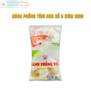 BÁNH PHỒNG TÔM RAU CỦ 5 MÀU 180G
